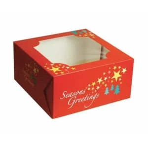 Christmas Cake Product Boxes With Window