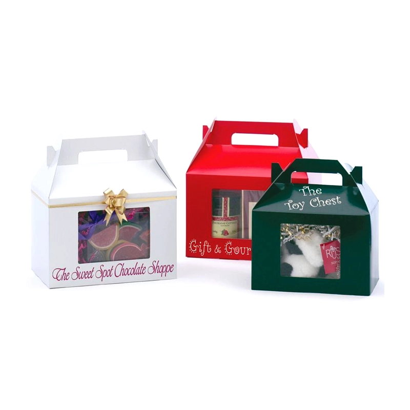 Christmas Gable Product Boxes with Window