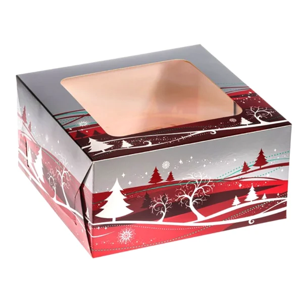 Custom Christmas Cake Box Packaging