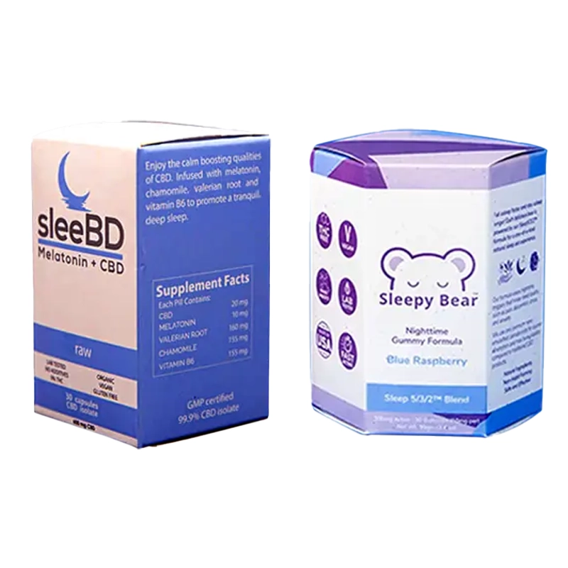 Custom CBD Dissolvable Sleep Tablets Boxes